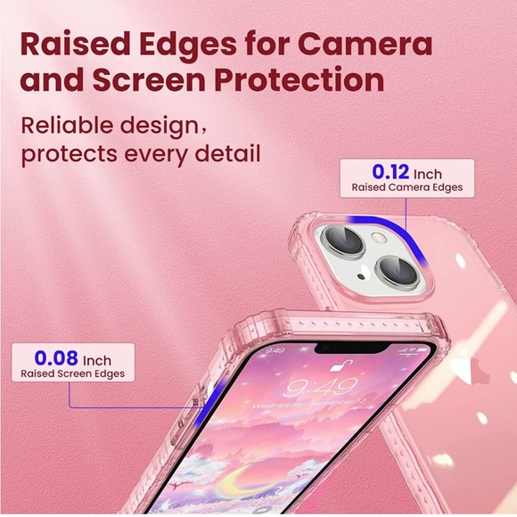 iPhone 14 Plus Pink Transparent Case - Picture 4 of 8